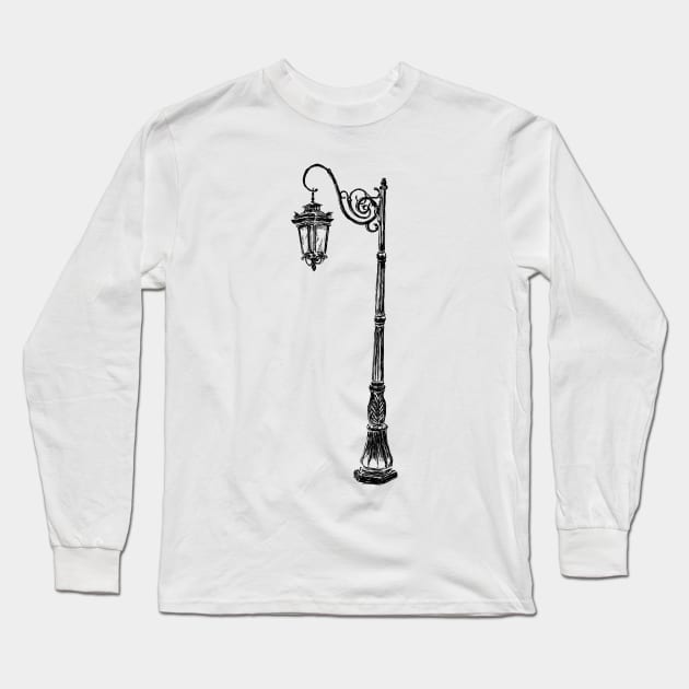 Street Lamp image Long Sleeve T-Shirt by rachelsfinelines
